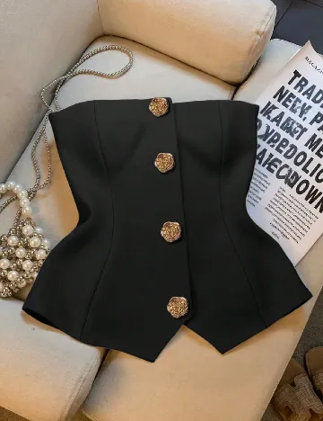 Top SHEIN, negru