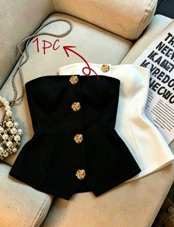 Top SHEIN, negru