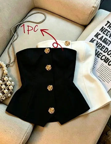 Top SHEIN, negru