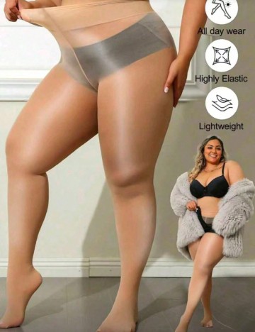 Ciorapi SHEIN CURVE, crem
