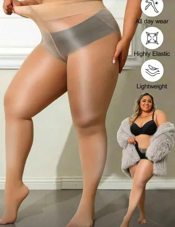 Ciorapi SHEIN CURVE, crem