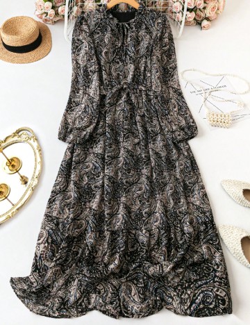 Rochie lunga SHEIN CURVE, mix culori