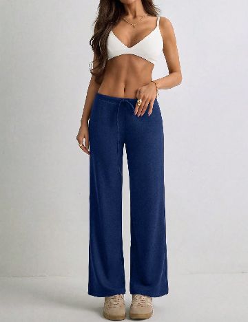 Pantaloni SHEIN, bleumarin
