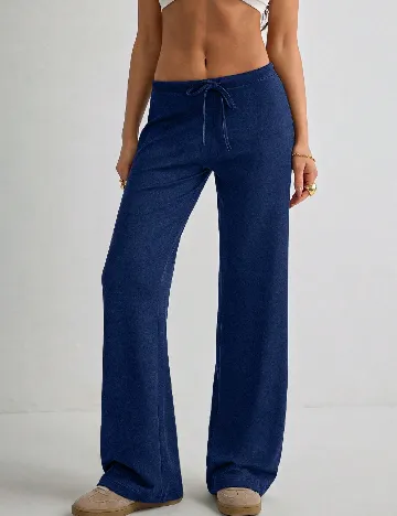 Pantaloni SHEIN, bleumarin