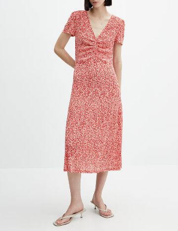 Rochie medie Mango, rosu