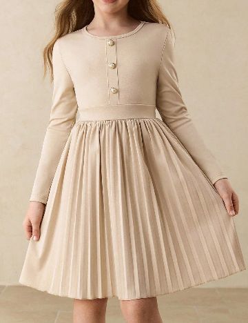 Rochie Shein Kids, crem