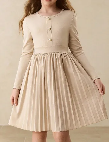 Rochie Shein Kids, crem