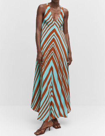 Rochie lunga Mango, mix culori