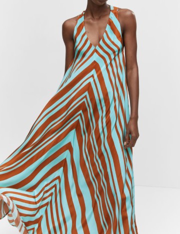Rochie lunga Mango, mix culori