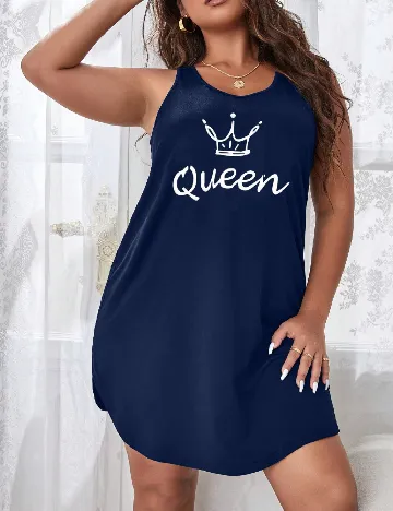Rochie de noapte SHEIN CURVE, albastru