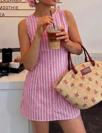 Rochie scurta SHEIN, roz