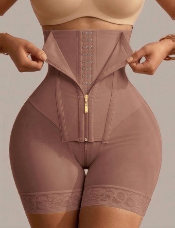 Colanti modelatori SHEIN, roz pudra