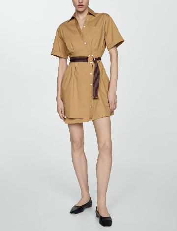 Rochie scurta Mango, maro