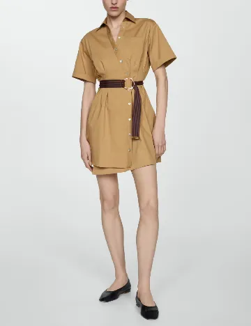 Rochie scurta Mango, maro