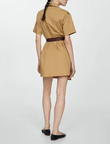 Rochie scurta Mango, maro