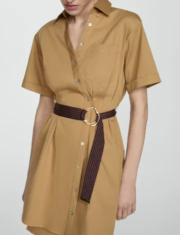 Rochie scurta Mango, maro