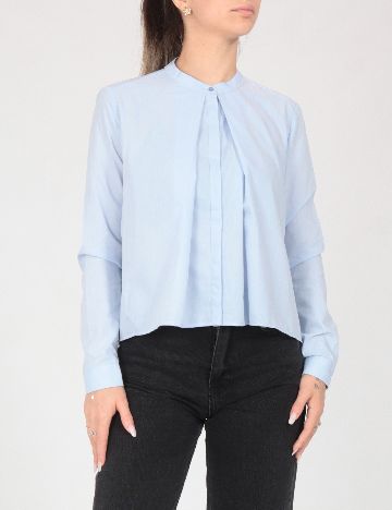 Camasa Bershka, albastru