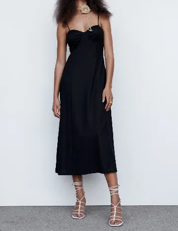 Rochie medie Mango, negru