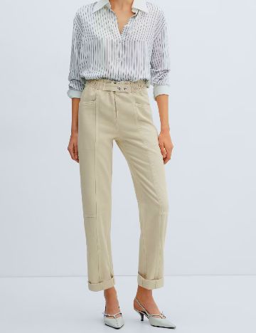Pantaloni Mango, bej