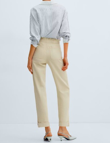 Pantaloni Mango, bej