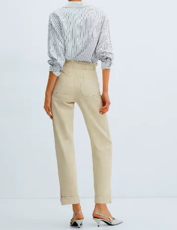 Pantaloni Mango, bej
