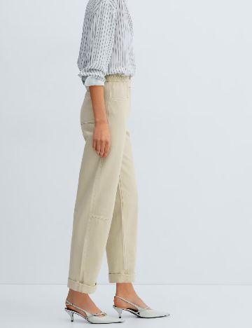 Pantaloni Mango, bej