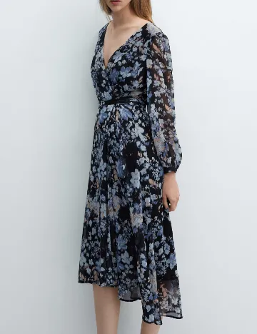 Rochie medie Mango, albastru