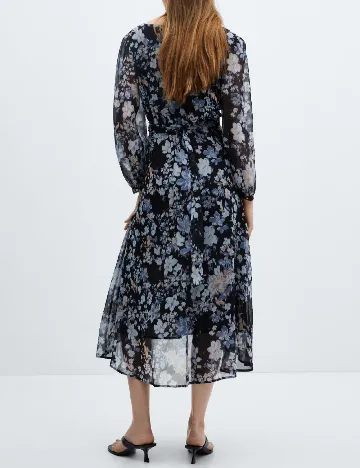 Rochie medie Mango, albastru