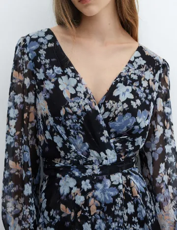 Rochie medie Mango, albastru