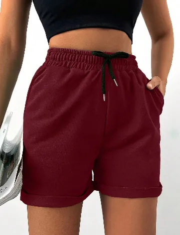 Pantaloni scurti SHEIN, rosu