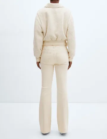 Pantaloni Mango, crem