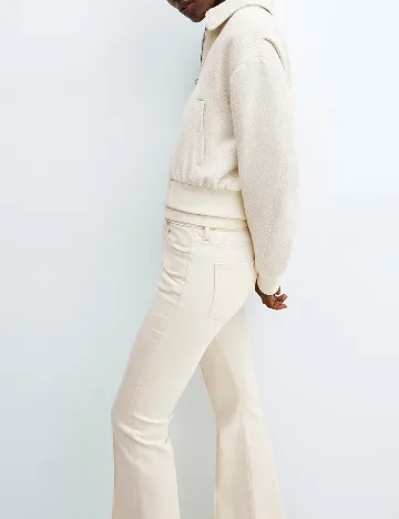 Pantaloni Mango, crem