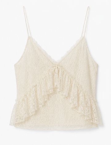 Top Bershka, ecru