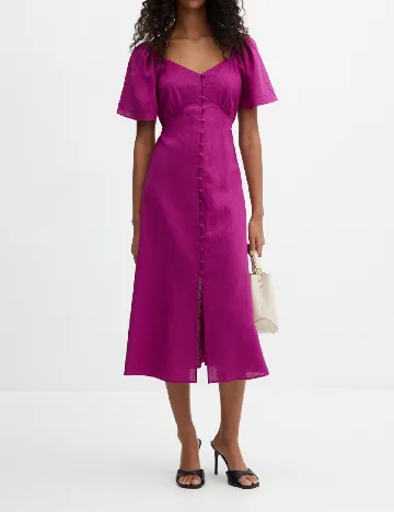 Rochie medie Mango, magenta
