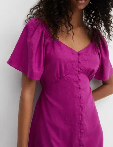 Rochie medie Mango, magenta