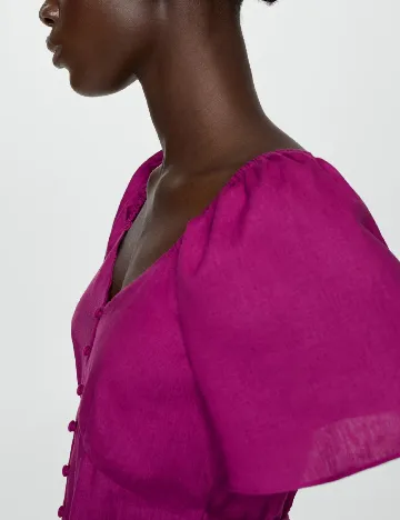 Rochie medie Mango, magenta