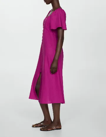 Rochie medie Mango, magenta