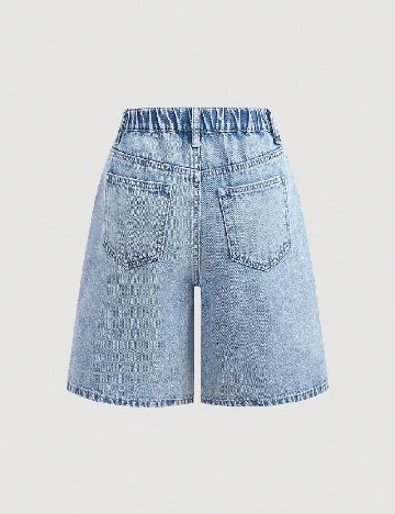 Pantaloni scurti Shein Kids, albastru
