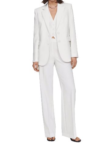 Pantaloni Mango, alb