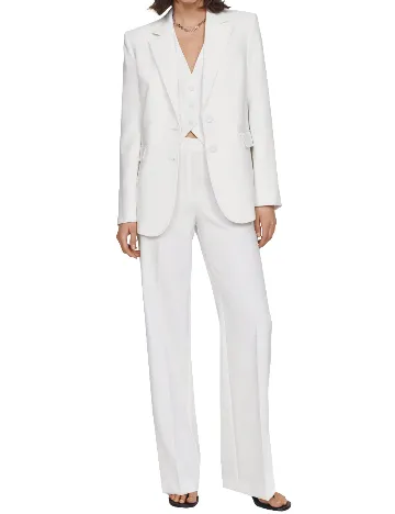 Pantaloni Mango, alb