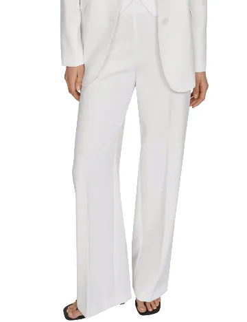 Pantaloni Mango, alb