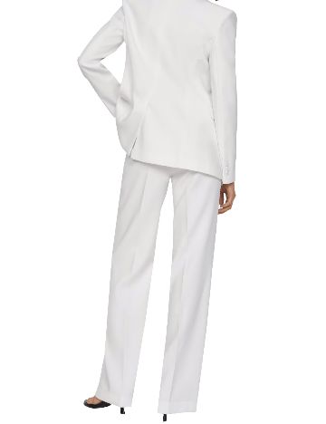 Pantaloni Mango, alb