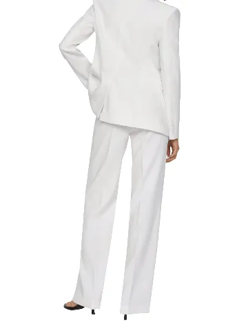 Pantaloni Mango, alb