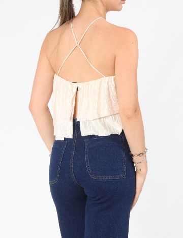 Top Bershka, crem