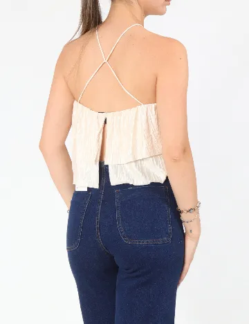 Top Bershka, crem
