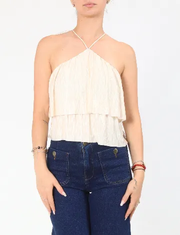 Top Bershka, crem