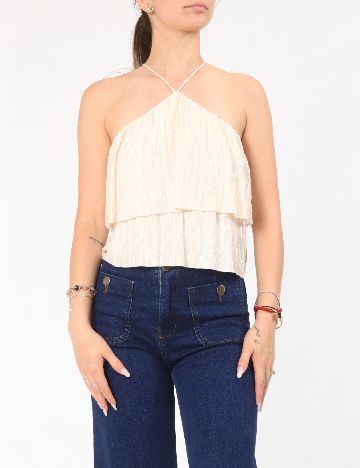 Top Bershka, crem