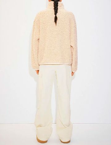 Pantaloni Mango, crem