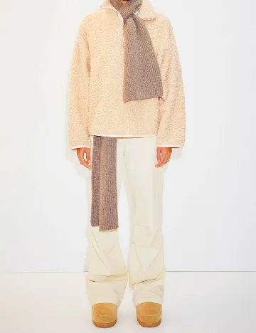 Pantaloni Mango, crem