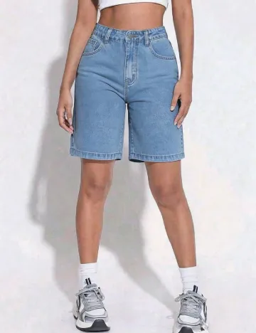 Pantaloni scurti Shein Kids, albastru